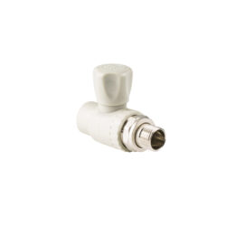 Кран шаровой для радиатора прямой PPR 20х1/2,  серый, РТП 27903 (50/1)