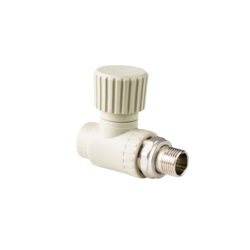 Вентиль для радиатора прямой PPR 25х3/4, серый, RTP 15822 (40/10)