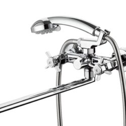 QMG7-A621,см-ль для ванной с плоским пов.
изливом, керамическая букса (1/2) 180°, встр. в
корпус к