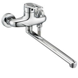 TAN7-A190 см-ль для ванной с плоским пов. изливом, картридж ø40, встр. Картриджное переключение на д