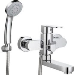 GAB3-A136, см-ль для ванной, плоским изл 150мм 360°картридж ø35,катриджное пер на душ (8)