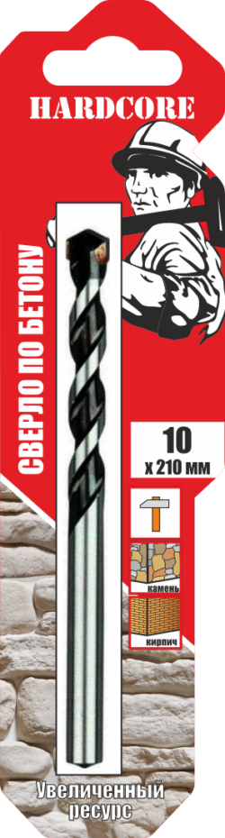 Сверло по бетону 6х100мм "Hardcore" 130006