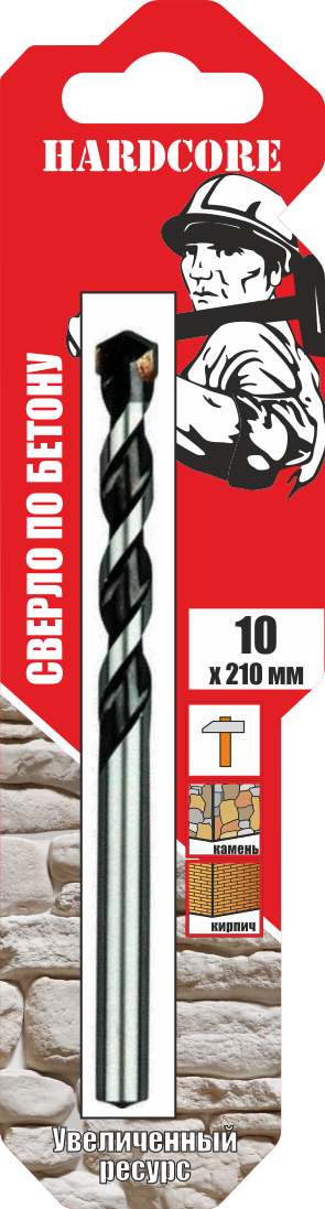 Сверло по бетону 8х120мм "Hardcore" 130008