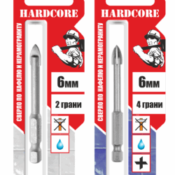 Сверло по керамграниту и керам.плитке 10мм (2 грани) "Hardcore"150010
