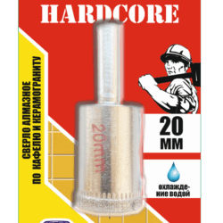 *Сверло-коронка алмазное по кафелю и керамогр. 16мм "Hardcore"152016