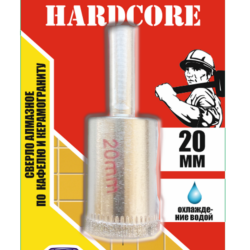 Сверло-коронка алмазное по кафелю и керамогр. 32мм "Hardcore"152032