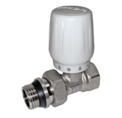 QS-3462,Кран радиаторный прямой верхний,латунь (CW617N) 1/2 верхний с антипротечкой (уп 80/8)