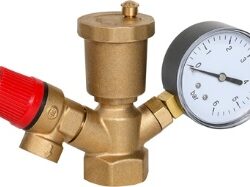 QS-5802, Группа безопасности для котла, латунь, подкл 1", 3 бар (уп 30/1)