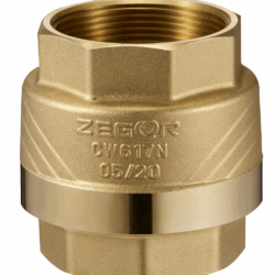 FL5,Обратный клапан 1 1/2" латунный шток (уп 36/9)