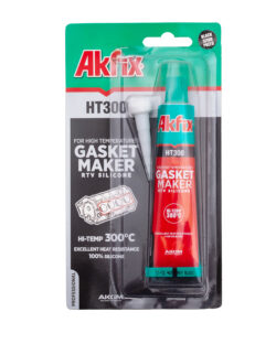 Akfix HT300 Термостойкий силикон, 50 гр. Черный (Блистер)