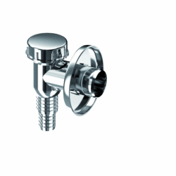 К100Н Сифон для ст машины,наружного монтажа,хром (уп 120 шт)