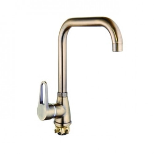 SOP4-A045-KT, см-ль для кух. мойки с Г-образным пов. изливом, ø35, гайка,бронза