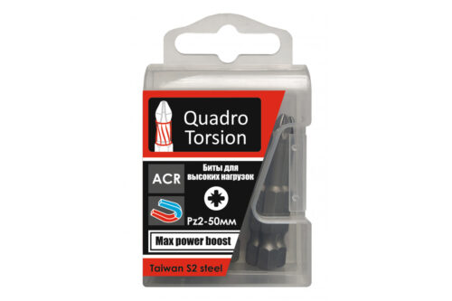 Бита 1/4" Е6,3 Pz2-50мм (10шт/кор.)"Quadro Torsion" 420250