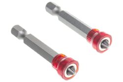 Бита 1/4" Ph2-50мм с магнитной насадкой (2шт/карта)"Quadro Torsion"460250-2