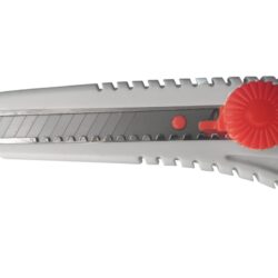 Нож со смен.лезв.,18мм обрезиненный, ABS+TPR, кнопка Easy Slider "Монтажник"600504