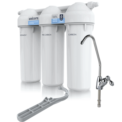 *FPS 3 (ST),Система фильтрации, (Умягчение) трехступенчатая под мойку умягчение FPS 3 (ST) (уп 4)