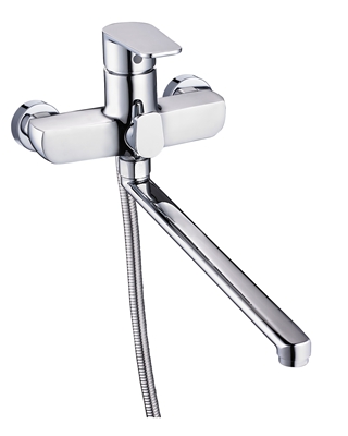 BGX7-A189 см-ль для ванной с плоским пов изливом,ø40, латунь (8)