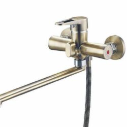 PUD7-A045KТ, см-ль для ванны с плоским пов. изливом, ø35, встр. переключение, бронза