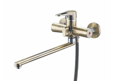 PUD7-A045KТ, см-ль для ванны с плоским пов. изливом, ø35, встр. переключение, бронза