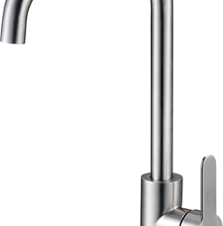 SAP4-B097, смеситель для кухни высокий боковой нержавейка