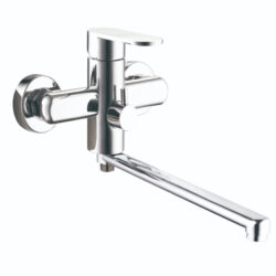 LOB7-A128, см-ль для ванной с плоским пов. изливом, картридж ø35, встр. в корпус картриджное переклю