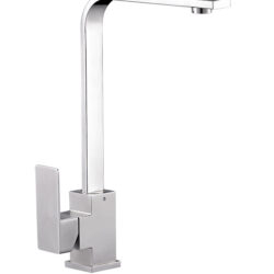 GOF4-A095, см-ль для кухни, кер. картридж ⌀35, нерж. сталь,