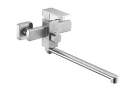 GOF7-A095, см-ль для ванной, кер.картр. ⌀35, встр.дивертор, излив 350мм, нерж. сталь, GOF7-A095 (6)