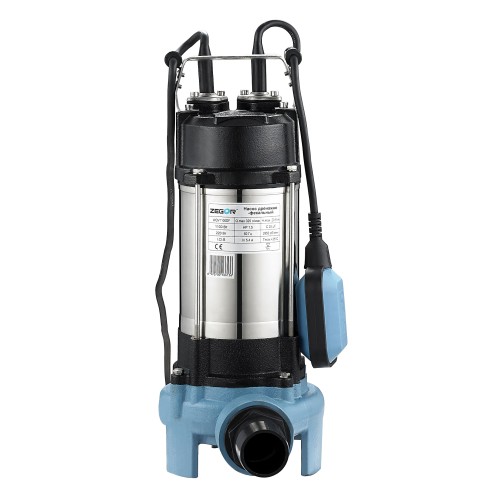 Погружной дренажный насос с режущим механизмом ZEGOR WQV1500DF Погружной дренажный насос с режущим механизмом ZEGOR WQV1500DF
