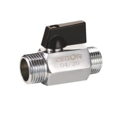 FM03,Мини кран шаровый 1/2" штуцер-штуцер (200/50)