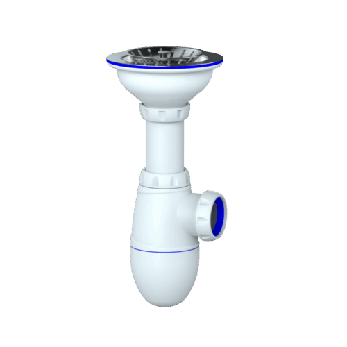 B412P CИФОН ДЛЯ МОЙКИ С ВЫПУСКОМ 3 1/2" (Ø 40) , без перелива и отвода (уп 50 шт) B412P CИФОН ДЛЯ МОЙКИ С ВЫПУСКОМ 3 1/2" (Ø 40) , без перелива и отвода (уп 50 шт)