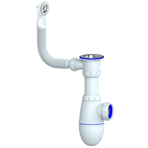 B421 CИФОН ДЛЯ МОЙКИ С ВЫПУСКОМ 1 1/2 И КРУГЛЫМ ПЕРЕЛИВОМ, без отвода (уп 40 шт) B421 CИФОН ДЛЯ МОЙКИ С ВЫПУСКОМ 1 1/2 И КРУГЛЫМ ПЕРЕЛИВОМ, без отвода (уп 40 шт)