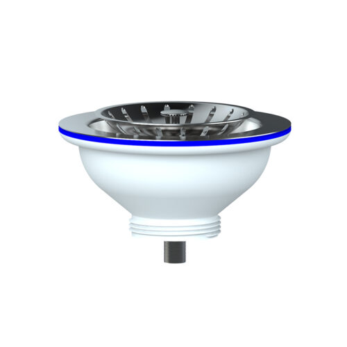 E150 Выпуск для мойки 3 1/2" (Ø 40) с чашкой из нерж стали Ø112винт, шток, ручка - латунь (50 шт)