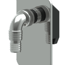 К110 Сифон скрытого монтажа для ст или посудомоечной машины хром (уп