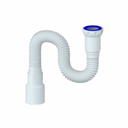 D85 ГИБКОЕ СОЕДИНЕНИЕ 800мм д.40хд.40/50  С ГАЙКОЙ 1 1/2 (120 шт)