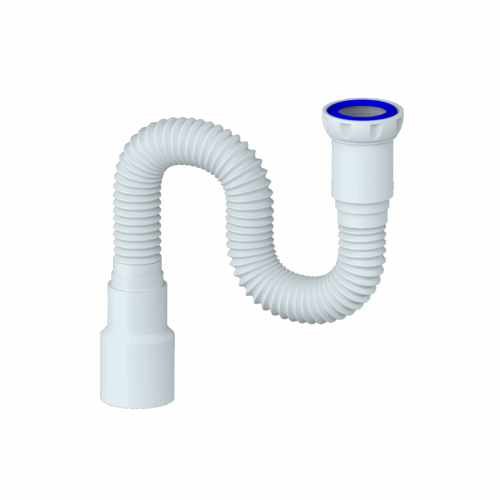 D85 ГИБКОЕ СОЕДИНЕНИЕ 800мм д.40хд.40/50  С ГАЙКОЙ 1 1/2 (120 шт)