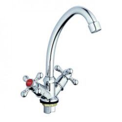 LML4-A605 (TZN-A605),(2 шт уп) двурукий смеситель для кухни на гайке эконом