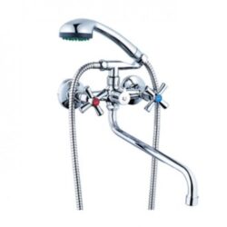 DMT7-A722, см-ль для ванны с круглым пов. изливом, кер. (1/2) 180°, двухпозиц. Карт. перекл.