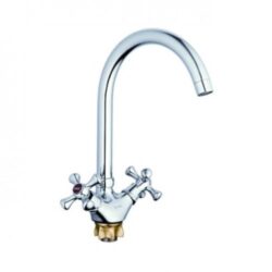 DTZ4-A827, см-ль для кух. мойки с пов. изливом, кер. (1/2) 180°, гайка (корона)