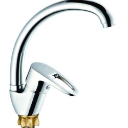 YUB4-A180, см-ль для кух. мойки с пов.круглым изливом, ø40, гайка (корона)