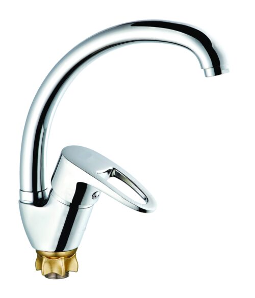 YUB4-A180, см-ль для кух. мойки с пов.круглым изливом, ø40, гайка (корона)