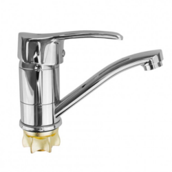 PED4-B279, см-ль для кух. мойки с пов.плоским изливом 150мм, ø40, гайка (корона), латунь