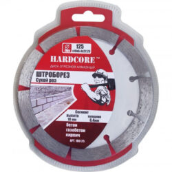 *Диск алмазный 125х6,4х10х22,23мм  бетон "Hardcore" штроборез 186125