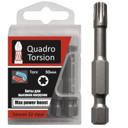 Бита 1/4" шестигран. 4.0-50мм (10 шт./кор.) "Quadro Torsion" 440450