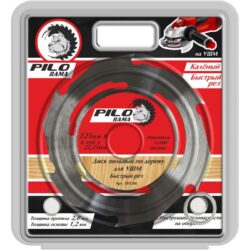 *Диск пильный по дереву для УШМ 125мм х 6 зуб х 22,23/20/16мм "Pilorama" 501206