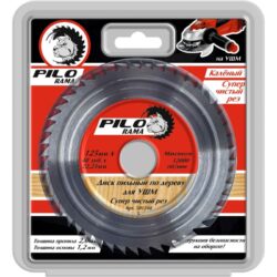 *Диск пильный по дереву для УШМ 125мм х 48 зуб х 22,23/20/16мм "Pilorama" 501248