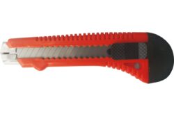 Нож со смен.лезв. 18мм, мет.направл., PS пластик "Монтажник" 600501