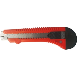 Нож со смен.лезв. 18мм, мет.направл., PS пластик "Монтажник" 600501