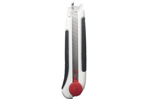 Нож со смен.лезв. 25мм, обрезиненный, ABS+TPR, винт. фиксатор "Монтажник" 600508