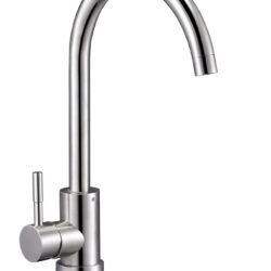 EZA4-D090,см-ль для кух. мойки с пов. круглым изливом, картридж ø35, материал нерж.креп.гайка втулка