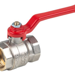 Н113Р,(Н713Р) Кран шаровый никелированный ручка 1 вн-вн